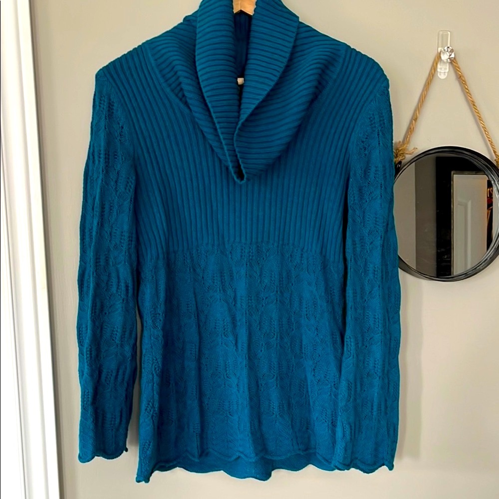 Women's Style & Co. Turquoise Sweater